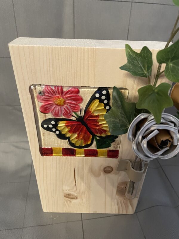 Holzgesteck mit Glaselement – Bild 2